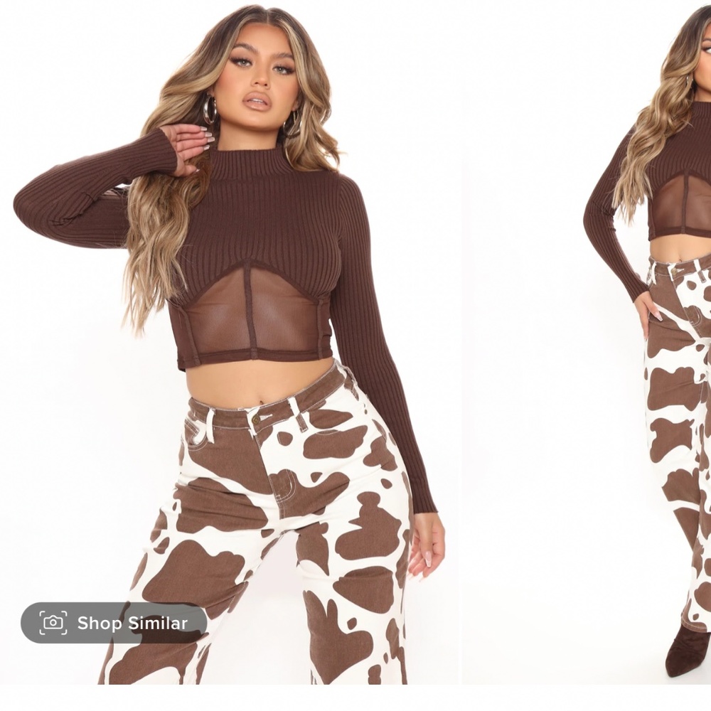 Taylor ribbed corset top